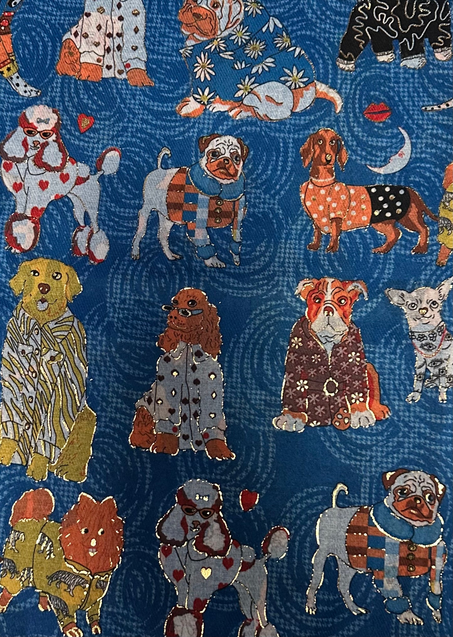 Sciarpa con simpatici cagnolini