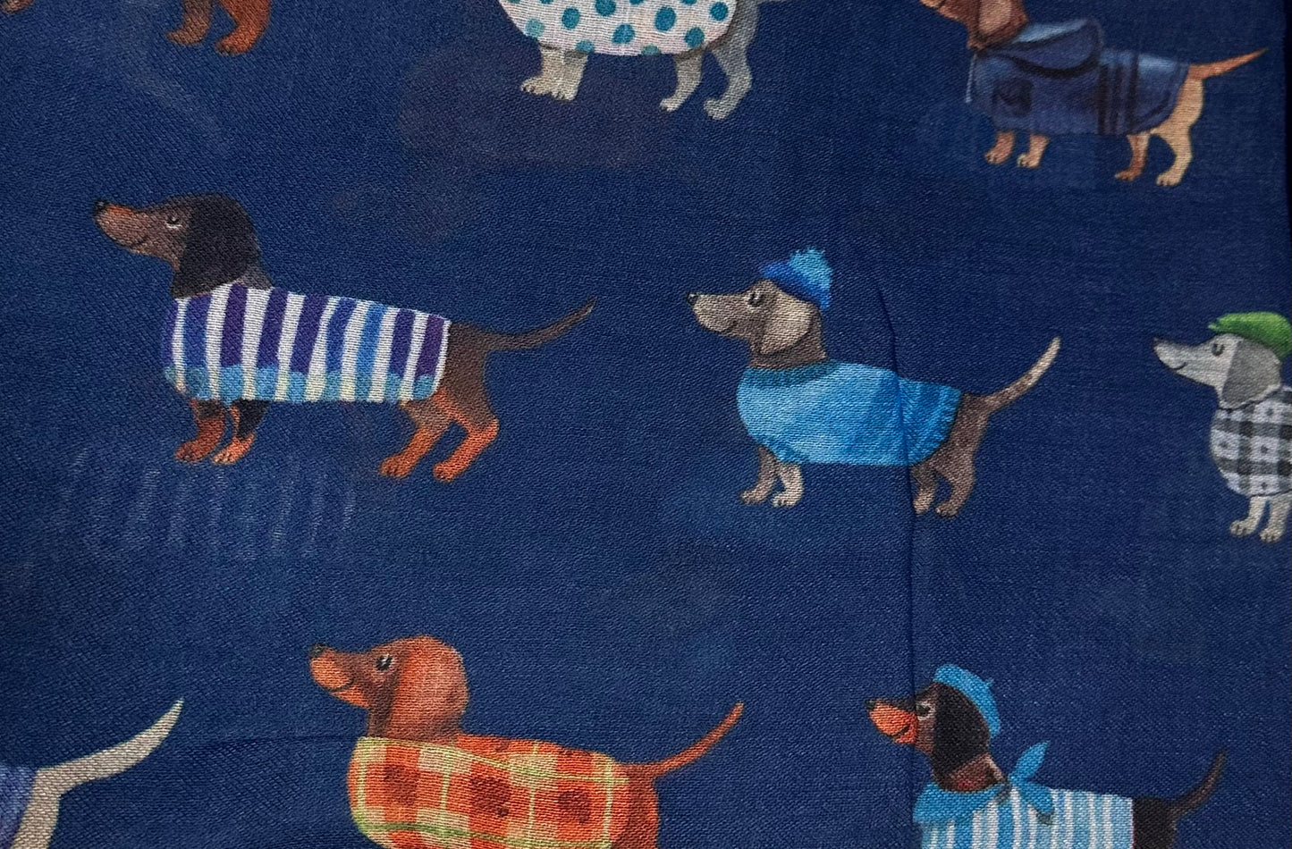 Sciarpa con simpatici cagnolini