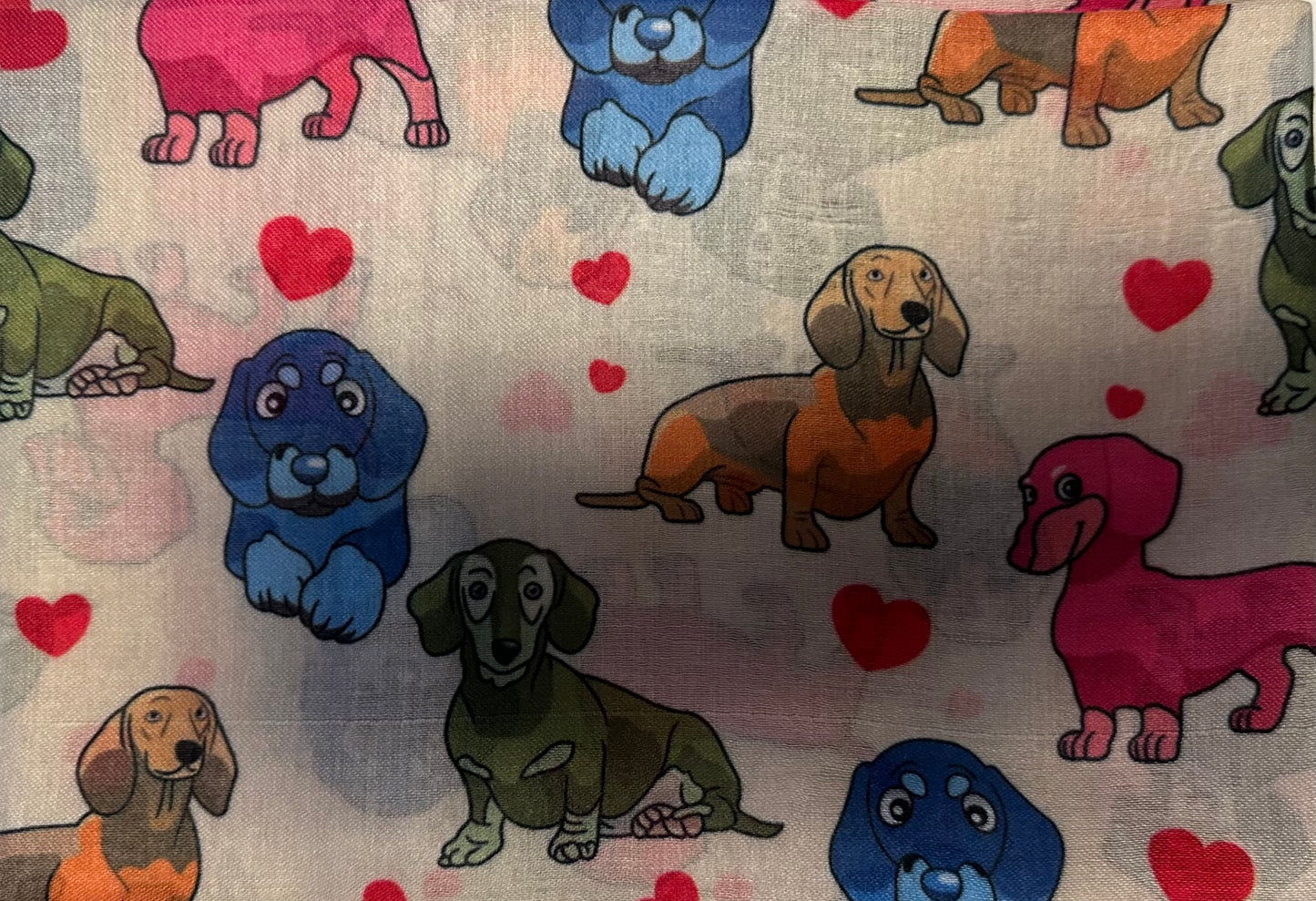 Sciarpa con simpatici cagnolini